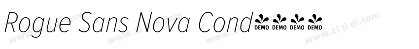 Rogue Sans Nova Cond字体转换